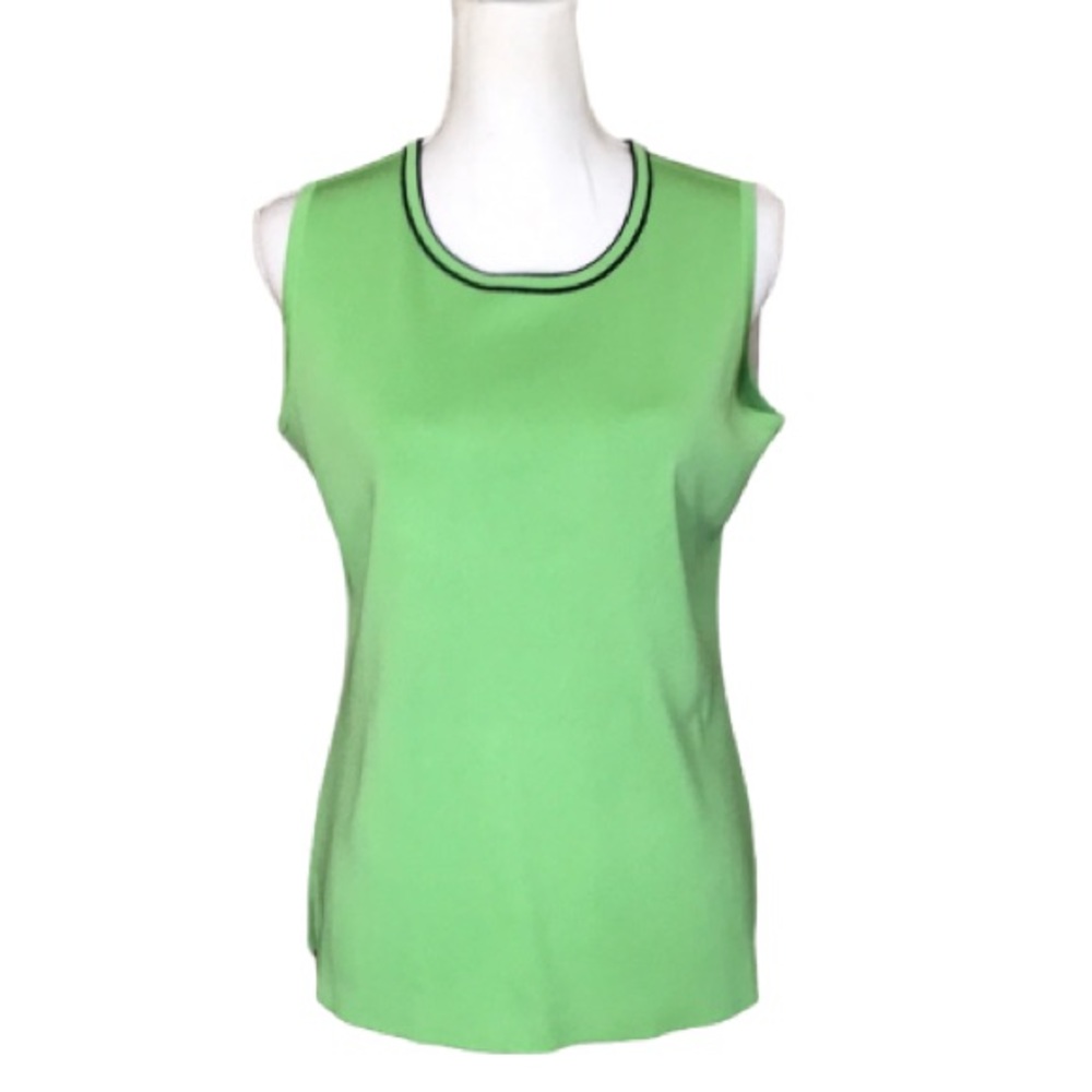 Exclusively Misook Lime Green Tank Top Size S - US 8